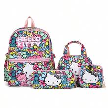 Sanrio Sanrio Hello Kitty&Kuromi 4-Piece Set: Backpack, Pencil Case, Shoulder Bag, Wallet - Durable Material, Adjustable Shoulder Straps, Zipper Closure - Perfect For School, Travel And Gift Giving Travel Bag Handbag Luggage Bag For Travel For Business For Vacation Holiday Large Capacity Portable Multifunction Travel Duffel Bag Unisex Weekender Bags