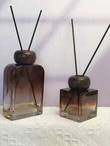 1 Chai đựng tinh dầu có nắp gỗ sồi, hộp đựng máy khuếch tán hương liệu kèm 5 que mây - Nhiều màu - Xem 8