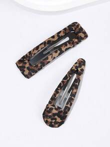 5 szt. wielostylowych spinek do włosów w stylu vintage z nadrukiem w panterkę, wysokiej jakości bezszwowe grzywki i spinki boczne, odpowiednie na wyjścia, sport, imprezy, święta, idealny praktyczny prezent na Walentynki, Święto Dziękczynienia, rocznicę, Wielkanoc, Dzień Matki, urodziny, akcesoria do włosów dla kobiet, akcesoria do włosów, spinki do włosów, spinki do włosów - Lekka kawa - Zobacz 6