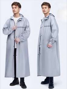 Capa de chuva de alta qualidade, grossa e impermeável, para homens e mulheres. Poncho multifuncional para atividades ao ar livre, ciclismo, viagens e escaladas. Disponível em tamanhos grandes e na cor preta. Ideal para viagens e para o verão. Perfeito para primavera e verão. Ideal para decoração de quartos, praia e viagens. Perfeito para homens e mulheres. Perfeito para férias e para o verão. Ideal para formaturas, formaturas, presentes para caminhadas, acampamentos e outras atividades ao ar livre. Perfeito para o verão. - Cinza - Ver 4