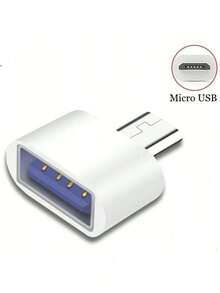 3 Pcs V8 Micro-USB OTG Adapter, V8 Male To USB Female Adapter - Multicolor - View 3