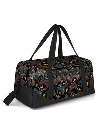 Kids Duffle Bag Boys Girls Dinosaur Sports Gym Bag For Kids Carry On Overnight Bag For Weekender Travel Bag Sleepover Bag Toddler Gym Dance Bag Gift