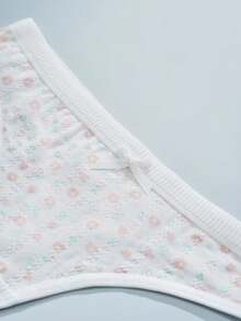 5PCS Women's Thongs Pink Cute Style Comfortable Breathable Cotton Underwear Skin-Friendly Soft Suitable For Daily Wear Sleeping Underwear - Nhiều màu - Xem 6