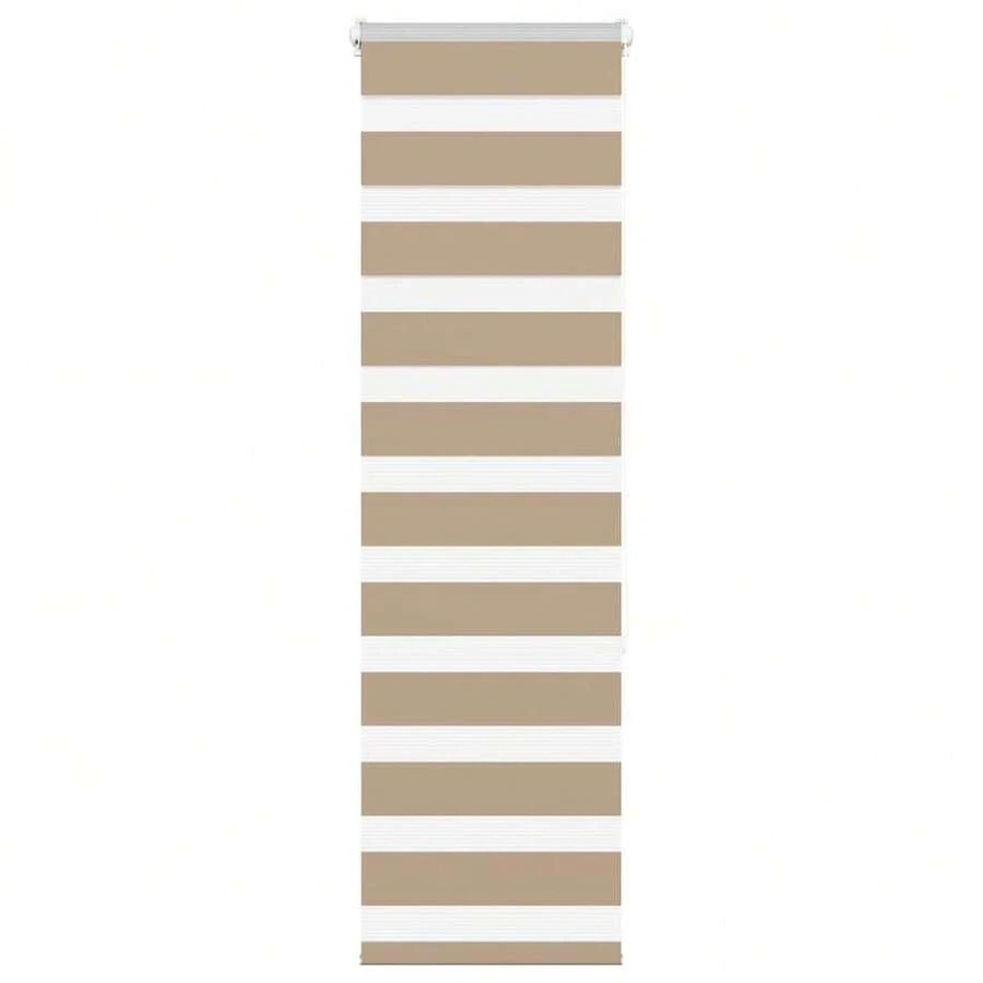 Tenda a rullo zebrata marrone 35,9 cm in tessuto poliestere