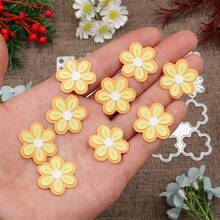 1 件金属花朵切割模具，花朵模切，用于卡片制作剪贴簿冲孔模板相册 2022 新款切割模具