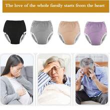1 pieza de pañal de tela para adultos lavable, a prueba de fugas, ajustable que contiene el pañal sin pañal adicional, adecuado para mujeres embarazadas después del parto, disponible para uso diurno y nocturno, adecuado tanto para hombres como para mujeres, con un estilo de moda - Multicolor - Ver 1
