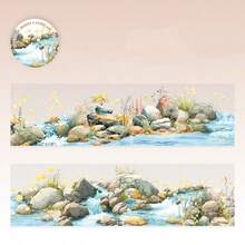 have a good day 2m/Roll Fresh Natural Theme Washi Tape, Creative Aesthetic Stickers, DIY Decorative Collage Craft Supplies, Holiday Gifts, Personalized Scrapbooking School Stationery