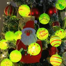 New Green Christmas Ball String Lights (LED) - Battery Powered (Batteries Not Included), Christmas Festival Decorative Lights, Ideal For Indoor Warm Ambiance, Garden Holiday Lighting, Home, Bedroom, Christmas Tree & Parties, Great For Home Decor & Holiday Illuminatio Christmas Decoration XMAS Decor Christmas Tree Gift Decor Thanksgiving Wedding Home Decor Home Decor Fall Decor Autumn Decor Birthday Decorations For Gifts Party Supplies Indoor Outdoor Garden Holiday Festival Decor Halloween Decor Wall Decor Halloween Ornaments