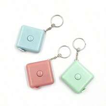 1PC Daily Candy Color Mini Tape Measure, Automatic Telescopic Plastic Ruler, Measuring Tape Measure
