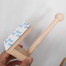 卫生纸架、粘性卫生纸分配器、舒适纸巾架、吸水毛巾架、浴室配件、厨房毛巾架、无需钻孔、壁挂式、浴室收纳架、浴室五金、浴室装饰、方形底座浴室配件、浴室工具 - 杏色 - 查看 7