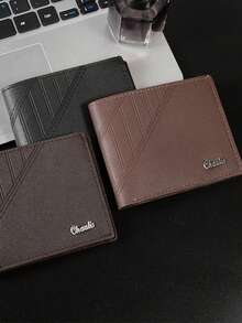 1pc Men's Wallet With Zipper, Multi-Function Card Holder, Leather Bifold Wallet, Anti-Demagnetization, Driving License Holder, Minimalist & Fashion Design, Large Capacity, Small Wallet