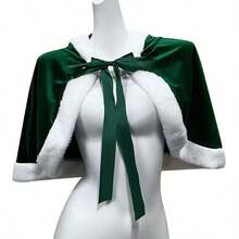 圣诞披风天鹅绒兔耳朵欧美连帽夏季红色披风圣诞节服饰配饰开衫 - 兔子 - 查看 10