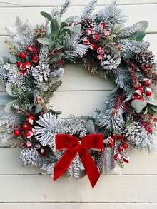 24 قطعة فيلفت أقواس عيد الميلاد - أقواس ربطة الشريط البوليستر بطراز عتيق للأكاليل والهدايا والحرف اليدوية والزفاف والحفلات وأكياس الحلوى والمعالجة - ديكور منزلي احتفالي لعيد الميلاد والفصح وعيد الشكر والعام الجديد - بدون ريش أو كهرباء