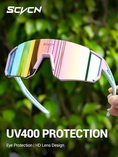  Gafas deportivas de ciclismo SCVCN para hombres y mujeres, adecuadas para ciclismo de montaña y carretera, carreras, golf, pesca, senderismo, vacaciones, camping, fotografía y otras actividades al aire libre