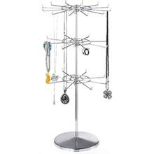 Polmart Soporte de exhibición de joyería 3 niveles - Plata - Ver 3