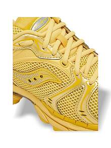 Saucony 男女款跑鞋 ProGrid Triumph 跑步健身运动日常街头服饰轻质缓震高支撑透气网眼鞋面防滑厚底亲肤柔软弹力易清洁黄色 S70817-2 - 黃色 - 查看 4
