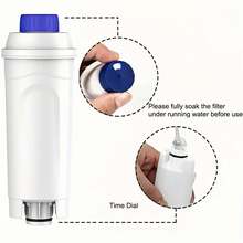 NEXBOR STREAM Filtro de máquina de café, 3 unidades de filtro de agua de repuesto, filtro de agua compatible con DeLonghi ECAM, ETAM, ESAM, EC y series BCO, filtro de agua para jarra y dispensador de agua, DeLonghi DLSC002, DLS C002 ECAM ESAM ETAM BCO EC EC680 EC800