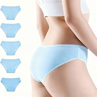 20/10/5 Pcs/Pack Women's Disposable 100% Cotton Panties, Suitable For Travel, Hotel, Spa, Hospital Emergency