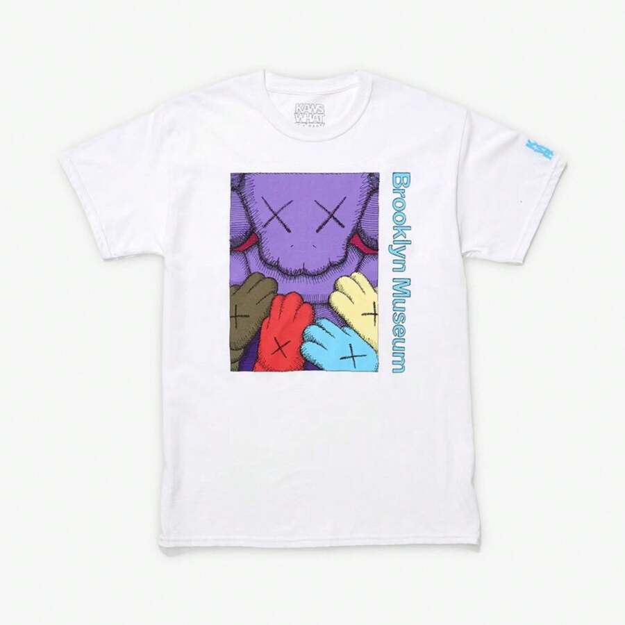 KAWS X Brooklyn Museum S/S Graphic Tee 'URGE' White / Purple (FW21) - 白色 - 查看 1