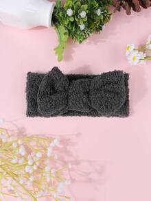 8 piezas Diademas gruesas de invierno de color caramelo, diademas anchas con lazo para niños, scrunchies de pelo lindos y festivos para niñas, accesorios de pelo para bebés, esenciales para la ducha