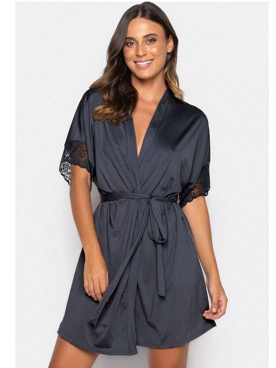 Bravaa Store Women Robes - Black - View 1