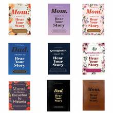 Listen To Mom's Stories 日記套組：母親引導式日誌，分享生活與愛－親子禮物；Listen To Dad's Stories 皮革筆記本；故事訊息書 - 彩色 - 查看 4
