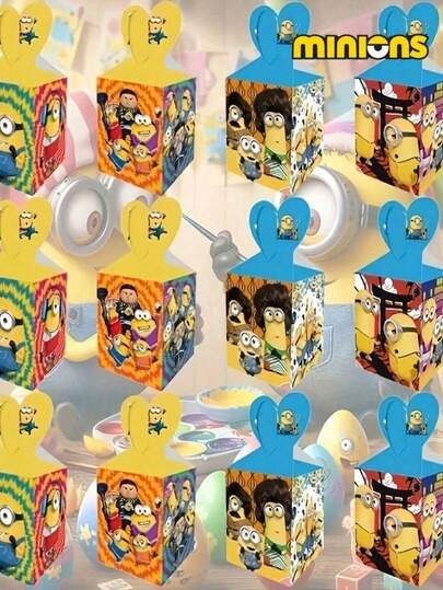 Minions Minions 12pcs Gift Box, Suitable For Candy Box, Christmas Snack Box, Christmas, Thanksgiving And Easter, Graduation Party Gifts, Can Store Candy For Various Holidays