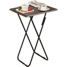 Mesa Auxiliar Plegable Multiusos para Recamara, Sala, Camping y ms de Madera MDF de 48x 37. Desayunador o Mesa para Laptop Otami con Altura de 64. Mesa para TV Caf - inicial - Ver 2