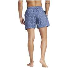 Adidas Men Athletic One-Piece Swimsuits - Blue - View 3