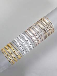 7 chiếc vòng tay đính kim cương xếp chồng phong cách hoàng gia cổ điển dành cho trẻ em từ 3-9 tuổi - Một cỡ - Xem 12