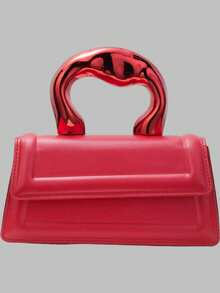 DareSee Sac à bandoulière carré imperméable, léger, portable, classique, décontracté, minimaliste, personnalisé, rouge, pour adolescentes, femmes, étudiantes, enseignantes, débutants et employés de bureau. Parfait pour le bureau, le travail, les affaires, les trajets. Idéal pour l'automne, Noël, l'hiver et les cadeaux de Noël