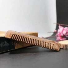 Handcrafted Natural Wood Combs Beard And Hair, Featuring Fine And Wide Teeth, Made From Green Sandalwood Both Men And Women. - Variant 1 - View 6