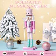25 cm kreative pinke Zuckerwaren-Serie Nussknacker Weihnachtsfeier Tischdekoration feines Geschenk