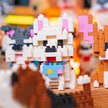 Pet Dog Cute Border Collie Corgi Teddy Toy Building Blocks Gift Ornaments Room Decoration,Border Collie,Corgi,Building Blocks,Mini Schnauzer,Cavalier Dog - SCB8841 - View 11