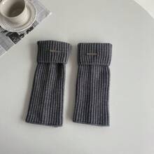 Wearing Fashionable Items, Versatile Leg Covers, Autumn And Winter Sock Covers, Women's Pile Socks, Solid Color Calf Socks, Spring And Autumn Simple Socks - Dấu hiệu kim loại Khaki - Xem 8