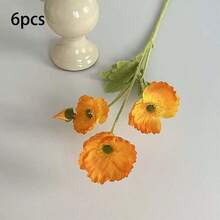 1/3/5PCS Artificial Poppy, 59cm Long, With 4 Flowers, Simple And Modern Style, Can Be Bent And Does Not Fade - Used For Diy Flower Wall, Scene Layout, Living Room And Bedroom Vase Flower Arrangement, Wedding, Party Decor,Desk Stuffing.Autumn And Spring Leaf Harvest ,,Room Decor,Home Decor,Kitchen Decor,Wedding Decor,Table Decoration,Centerpieces,Office Decor,Garden Decor,Outdoor Decor