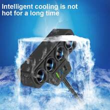 1 件黑色 ABS 2USB&PD 车载充电器，4 端口 QC3.0 多功能超快速充电 12-24V 适用于所有车辆，7 个端口 - 黑色 - 查看 4