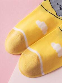 Disney 5/10 pares de calcetines genuinos con personaje de dibujos animados Dumbo, calcetines de regalo de invierno y Año Nuevo lindos, calcetines navideños de dibujos animados para mujeres, calcetines novedosos con personajes animados, calcetines para parejas, excelentes para regalos y fiestas - Multicolor - Ver 7