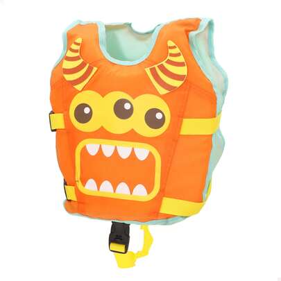 Color Baby Giubbotto di salvataggio per bambini, 3-6 anni, 19-30 kg, divertente design a forma di mostro, chiusura regolabile e comoda, ideale per piscine e giochi acquatici sicuri. ✅ Consegna entro 24/48 ore in Spagna (penisola).