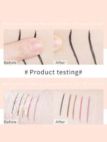 NOVO Delineador de ojos en gel a prueba de agua, resistente al sudor y de larga duración, a prueba de manchas, con punta suave como una pluma, adecuado para maquillaje diario, Año Nuevo, Navidad, Halloween, viajes al aire libre, fiestas y reuniones