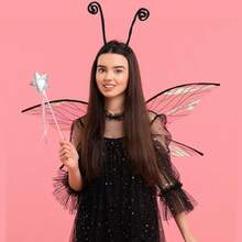 Butterfly Antenna Headband For Women And Men Ladybug Alien Antenna Headband For Adult Insect Costume