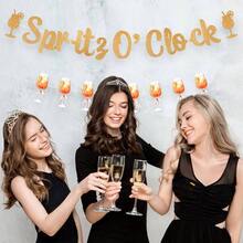 Spritz O'Clock, pancarta de barra de Spritz con purpurina, color naranja y limn, ctricos, despedida de soltera, despedida de soltera, boda, decoracin de de cumpleaos - Naranja - Ver 9