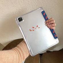 Ốp bảo vệ thông minh họa tiết dễ thương có khe đựng bút chì, phù hợp với iPad thế hệ thứ 11 A16 2025, thế hệ thứ 10 10.9", iPad Air thế hệ thứ 4, thế hệ thứ 5 10.9", iPad Air 11" M3 2025, thế hệ thứ 7, thế hệ thứ 8, thế hệ thứ 9 10.2". - Hình minh họa cá vàng - Xem 2