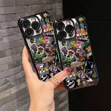 Funda de teléfono de dibujos animados de la banda de rock G- para iPhone 16 15 14 13 12 11 Pro Max X XR XS Max 8 7 Plus, a prueba de golpes, transparente y suave. - Colores mezclados - Ver 2