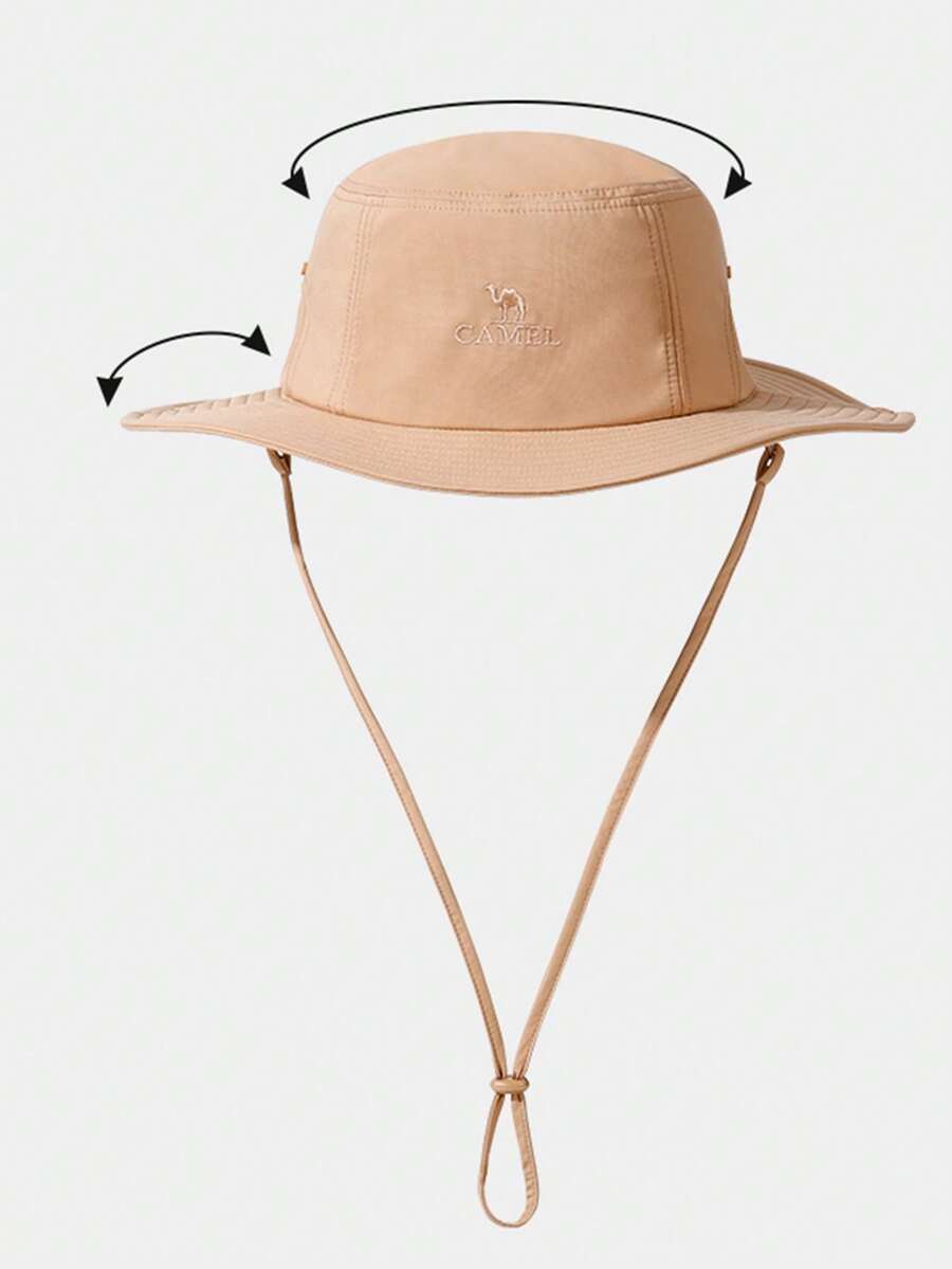 CAMEL CROWN Bucket Hat With Big Brim Summer UV Resistant Sun Protection Hat Cowboy Hat For Hiking - Camel - View 1