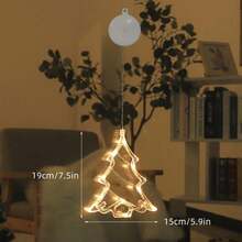 圣诞装饰灯 LED 窗户吸盘吊灯 驯鹿铃铛 房间派对 圣诞节 情人节装饰灯,装饰花束仙女灯,节日装饰,节日照明,家居装饰 圣诞装饰 房间装饰 冬季圣诞装饰 家居圣诞礼物 圣诞装饰 - 黃色 - 查看 11