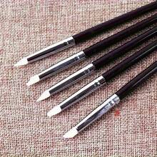 5pcs Silicone Brush Set, Plastic Handle, Suitable For Watercolor, Oil Painting, Polymer Clay Sculpting, Nail Art Brushes, Art Tools - Ideal Christmas & Halloween Gift
