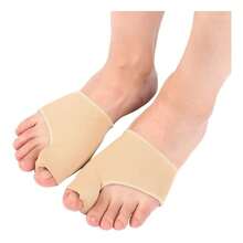 Corrector de hallux valgus, separador de dedos, separador de dedos superpuesto, ajustable, apto para uso diurno o nocturno, solo lavado a mano, fabricado con materiales ABS y PA, ideal para San Valentín, el Día de la Mujer, el Día de la Madre y el Día del Padre. - Amarillo - Ver 2