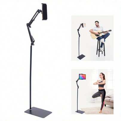 Tablet Floor Stand IPad Stand Adjustable Universal Stand Adjustable Floor Tablet Holder 360° Rotating Mobile Phone135 Cm For IPad, Tablets, Phones Or Other Devices