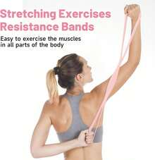 Resistance Bands, Figure 8 Resistance Band For Women Men - 25 Lbs 8 Shaped Resistance Rubber Band, Soft Silicone Material, Perfect For Arms, Back, Shoulder Stretch - 1 - View 4